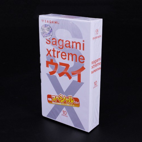Bao cao su Sagami hộp 10 chiếc chính hãng NHật Bản siêu mỏng kéo dài thời gian